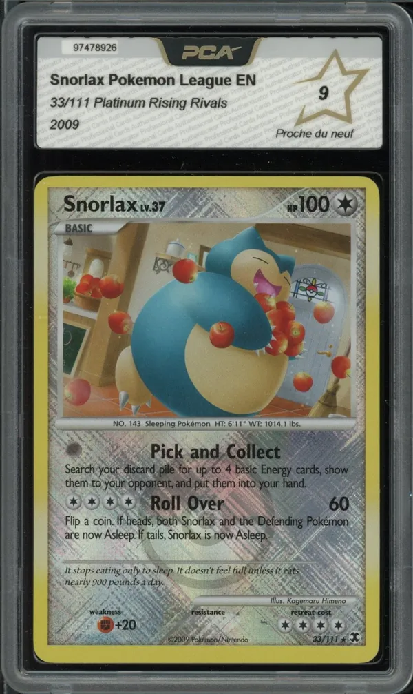 PCA 9 Snorlax Holo