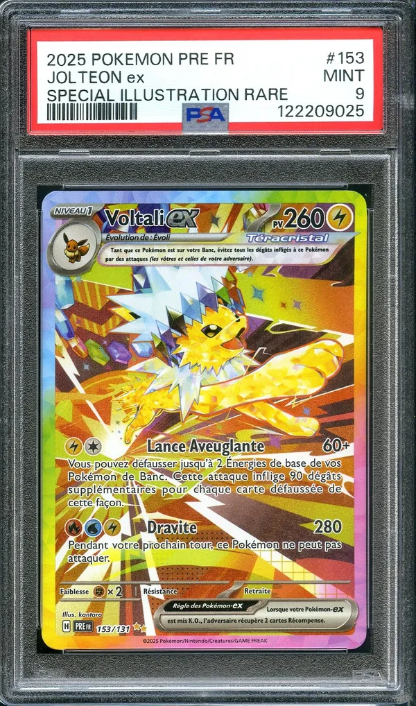 PSA 9 Voltali Ex