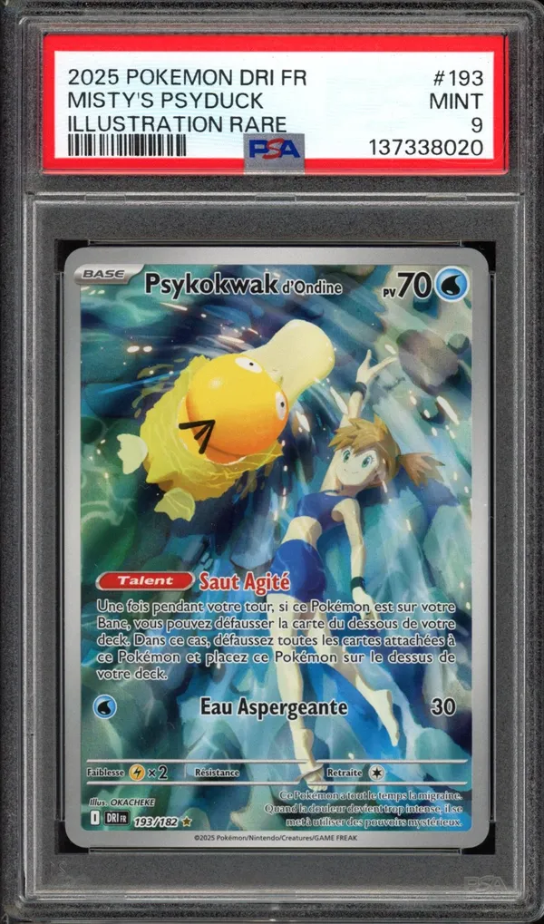 PSA 9 Psykokwak d'Ondine