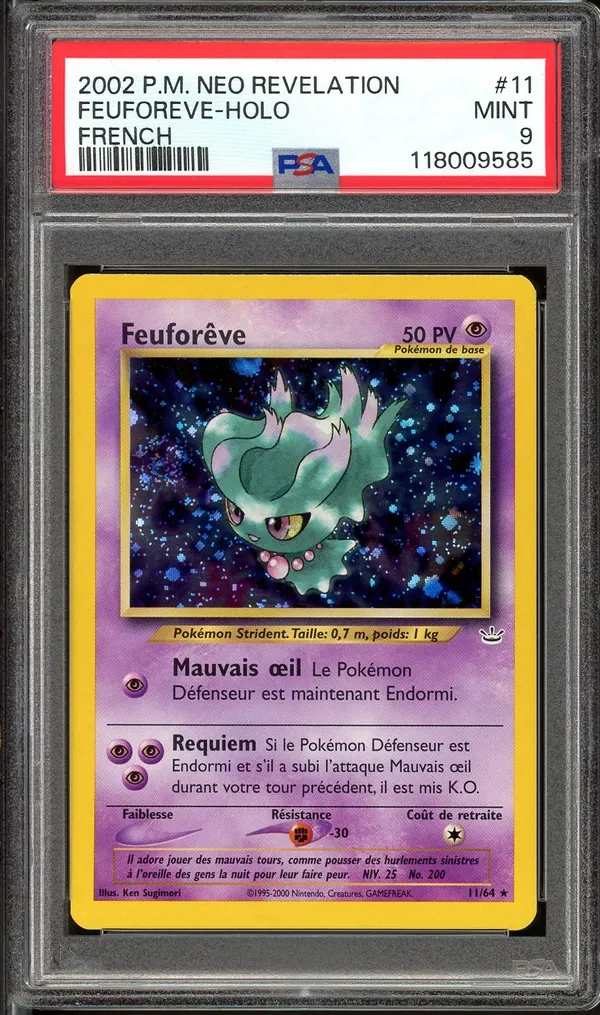 PSA 9 Feuforêve Holo