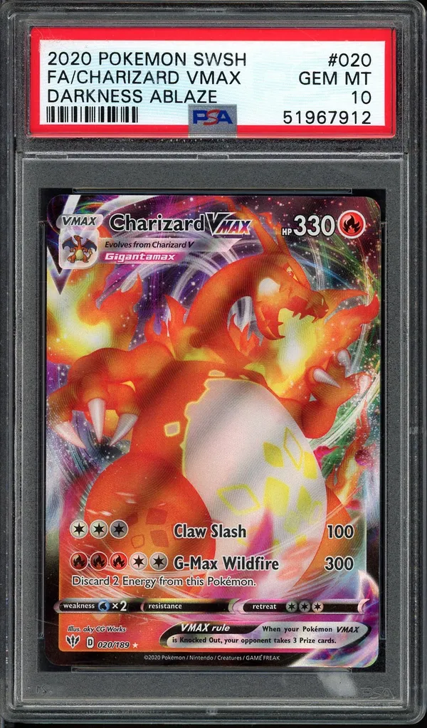 PSA 10 Charizard VMax