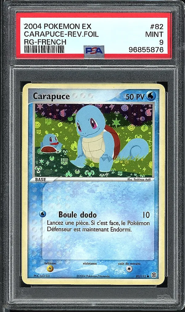 PSA 9 Carapuce Reverse