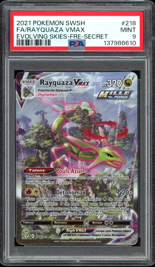 PSA 9 Rayquaza VMax