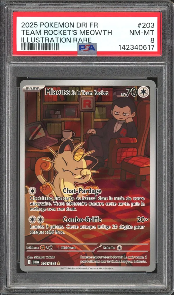 PSA 8 Miaouss de la Team Rocket