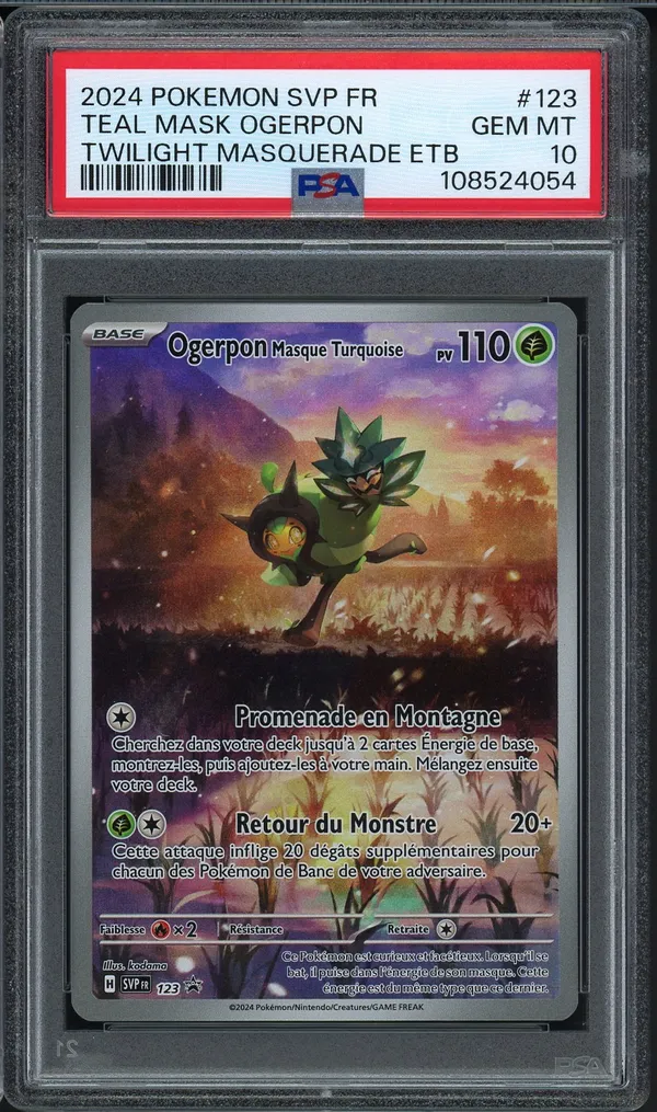 PSA 10 Ogerpon Masque Turquoise