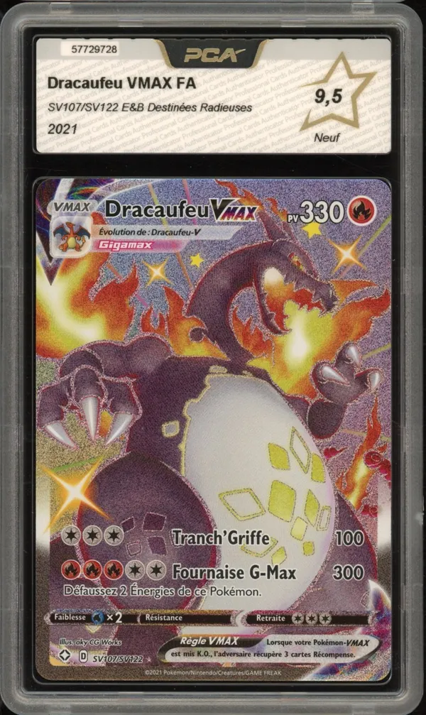 PCA 9.5 Dracaufeu VMax Shiny