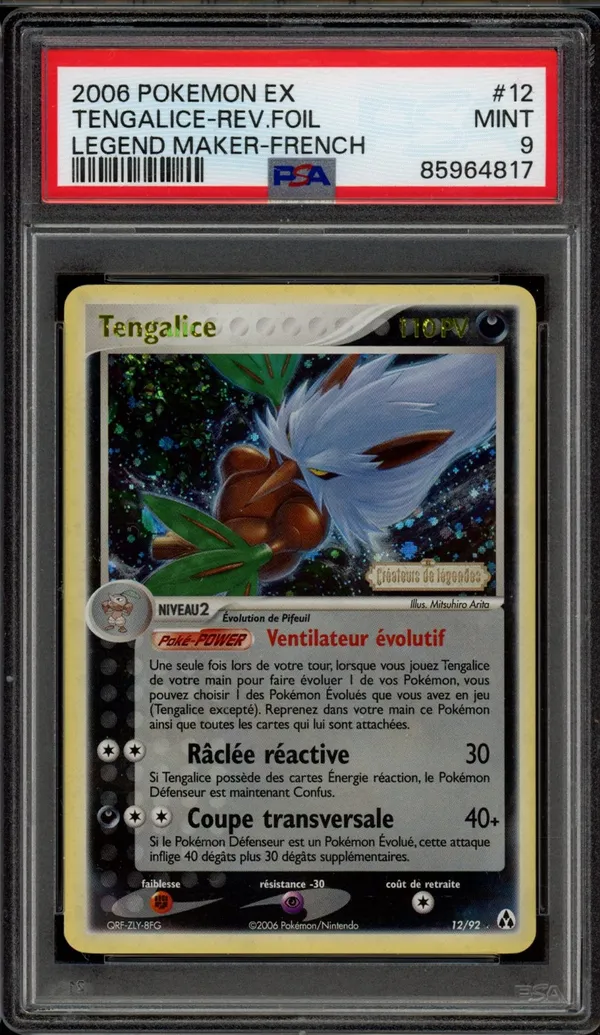 PSA 9 Tengalice Holo Reverse