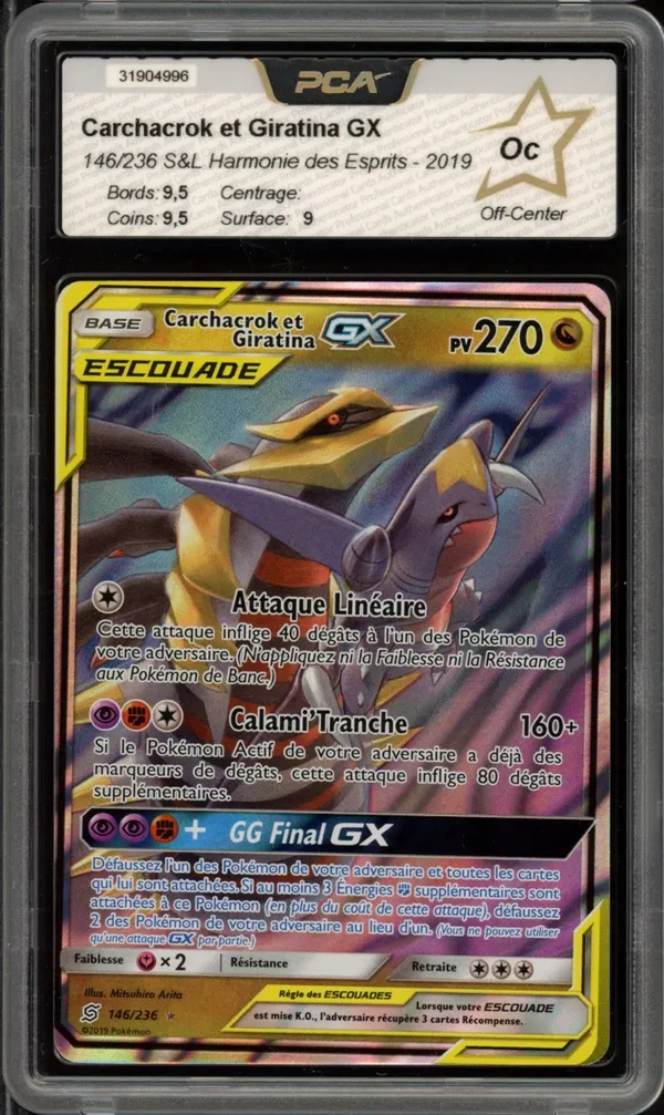 PCA A Carchacrok et Giratina Gx
