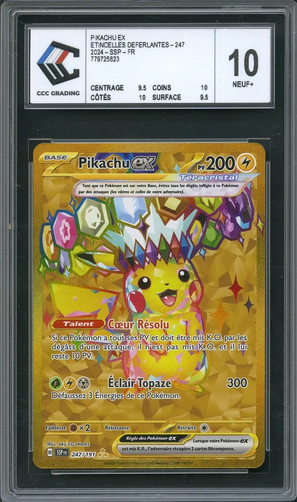 CCC 10 Pikachu Ex Gold