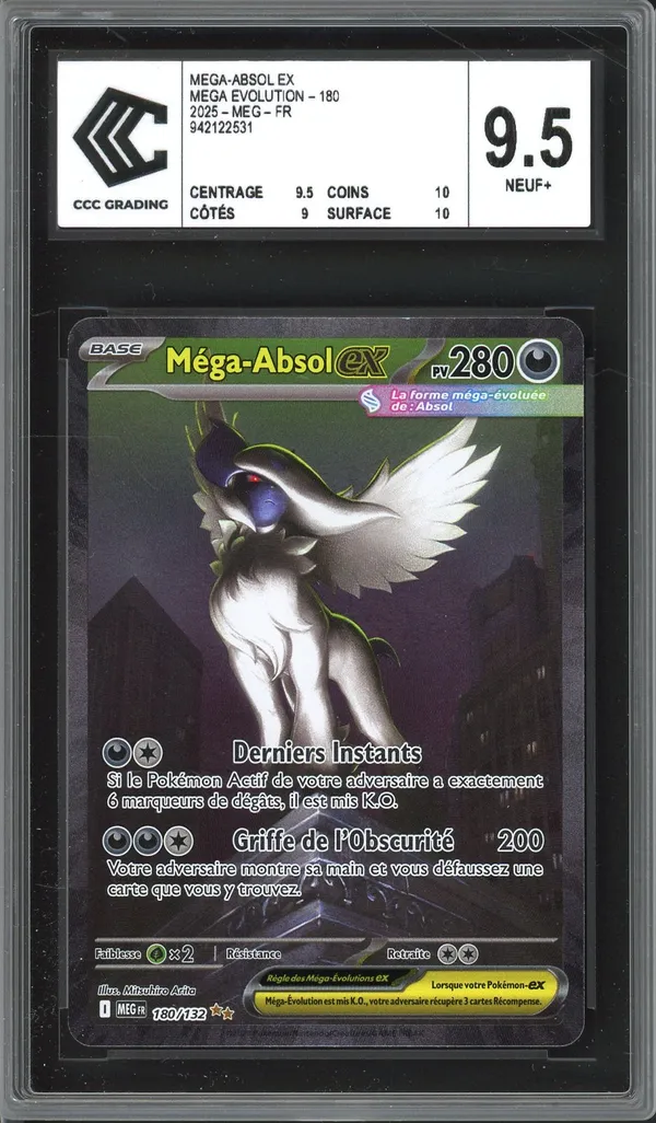 CGC 10 Mega Absol Ex - #089/063 - Mega Brave - Mega Evolution