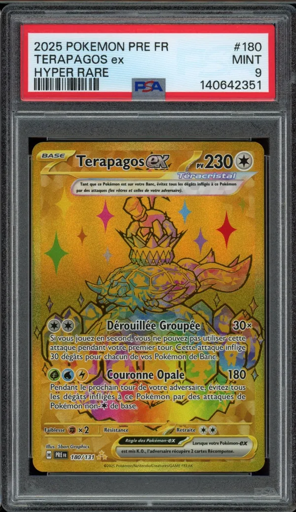 PSA 9 Terapagos Ex Gold