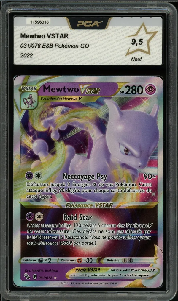 PCA 9.5 Mewtwo VStar