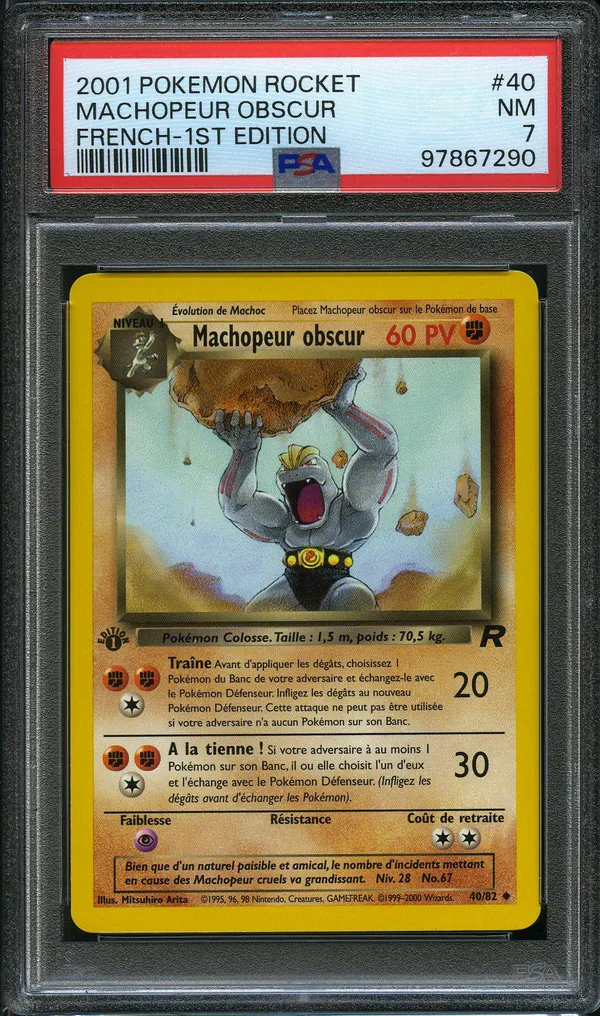 PSA 7 Machopeur Obscur