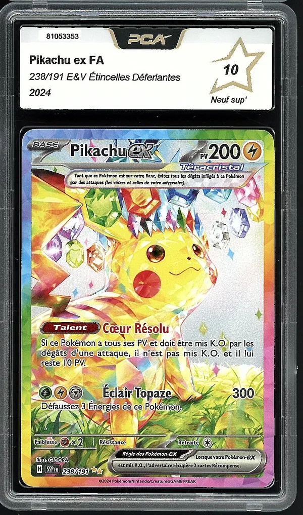 PCA 10 Pikachu Ex