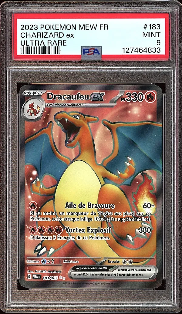 PSA 9 Dracaufeu Ex