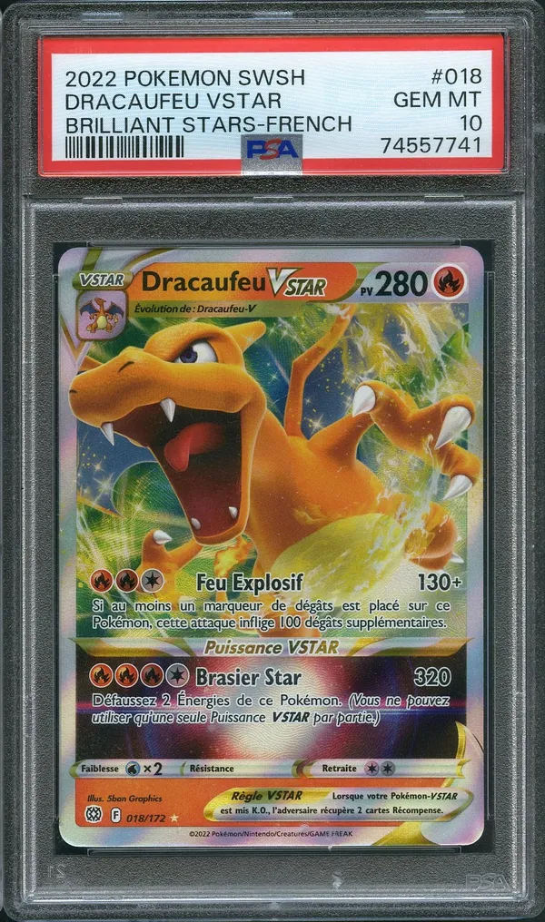 PSA 10 Dracaufeu VStar