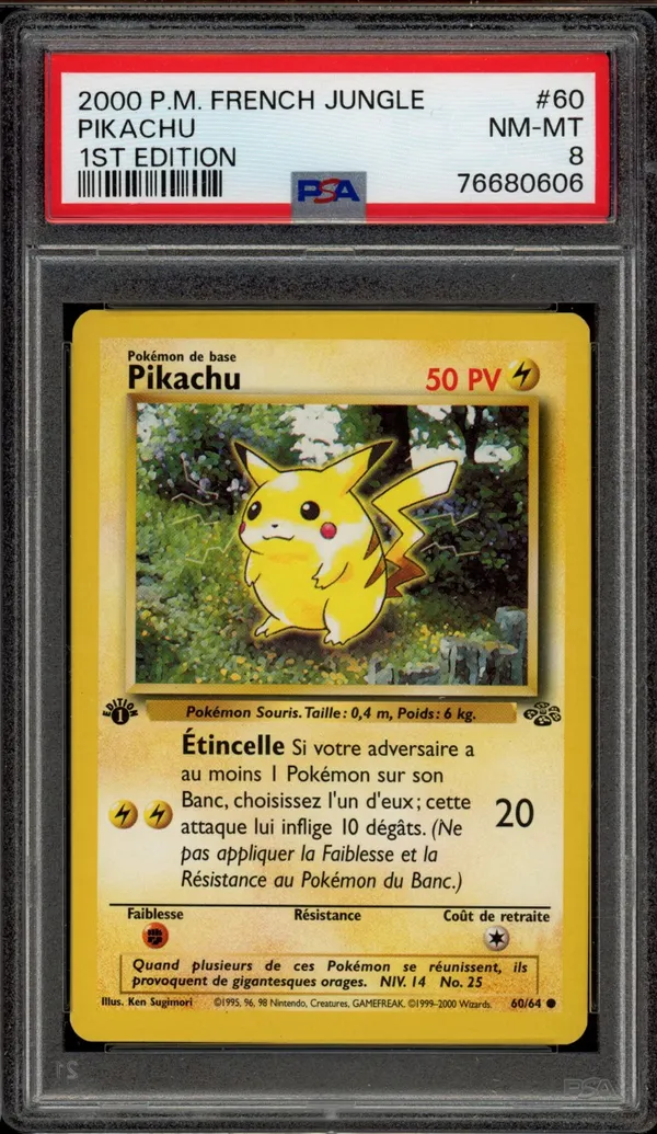 PSA 8 Pikachu
