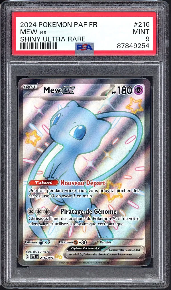 PSA 9 Mew Ex Shiny