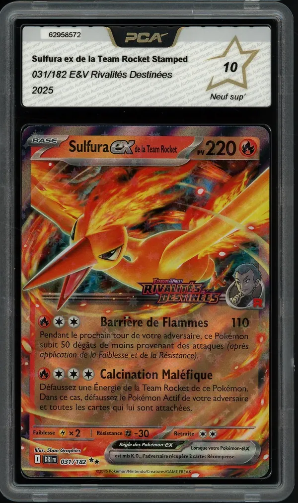 PCA 10 Sulfura Ex de la Team Rocket Stamp