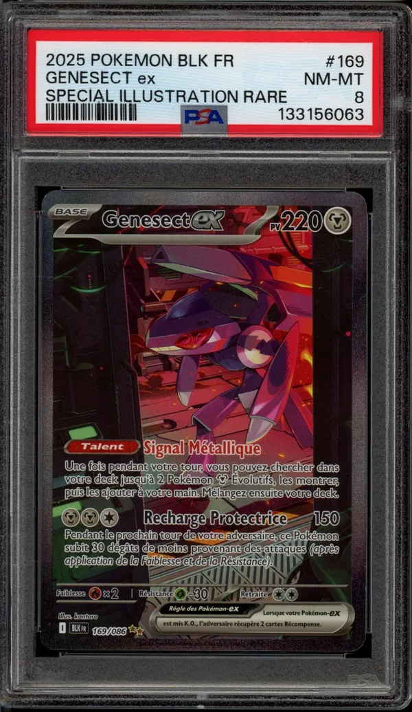 PSA 8 Genesect Ex