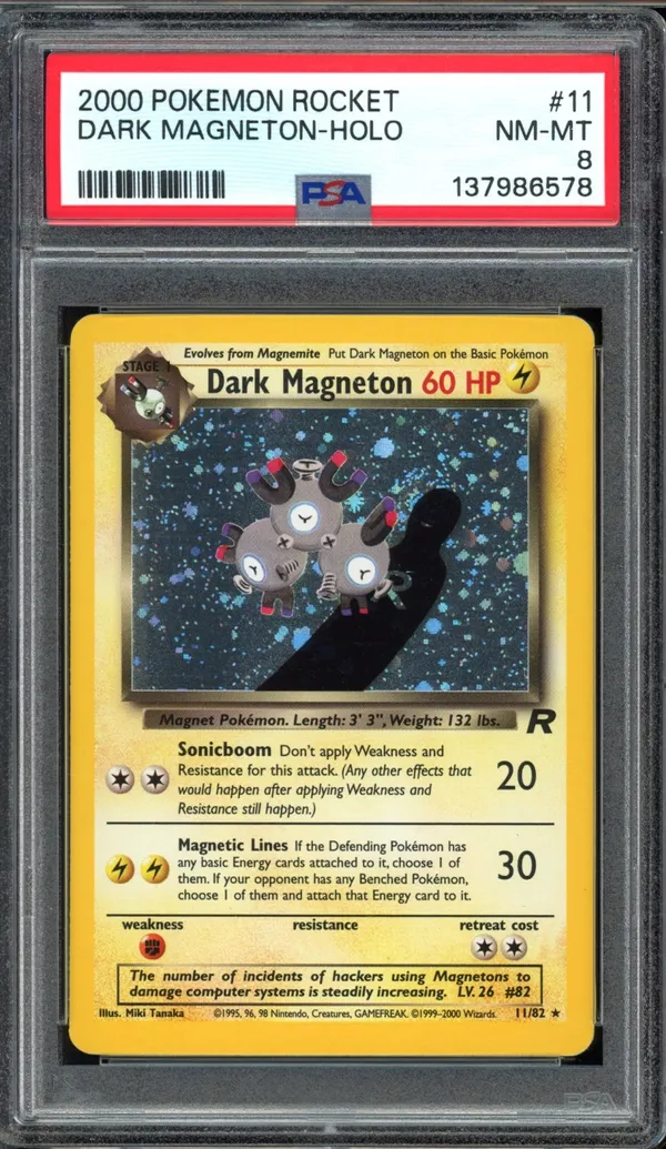 PSA 8 Dark Magneton Holo