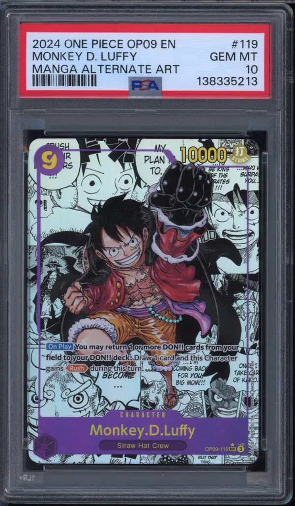 PSA 10 Monkey.D.Luffy Manga