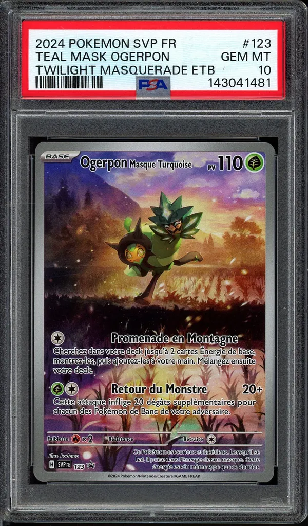 PSA 10 Ogerpon Masque Turquoise