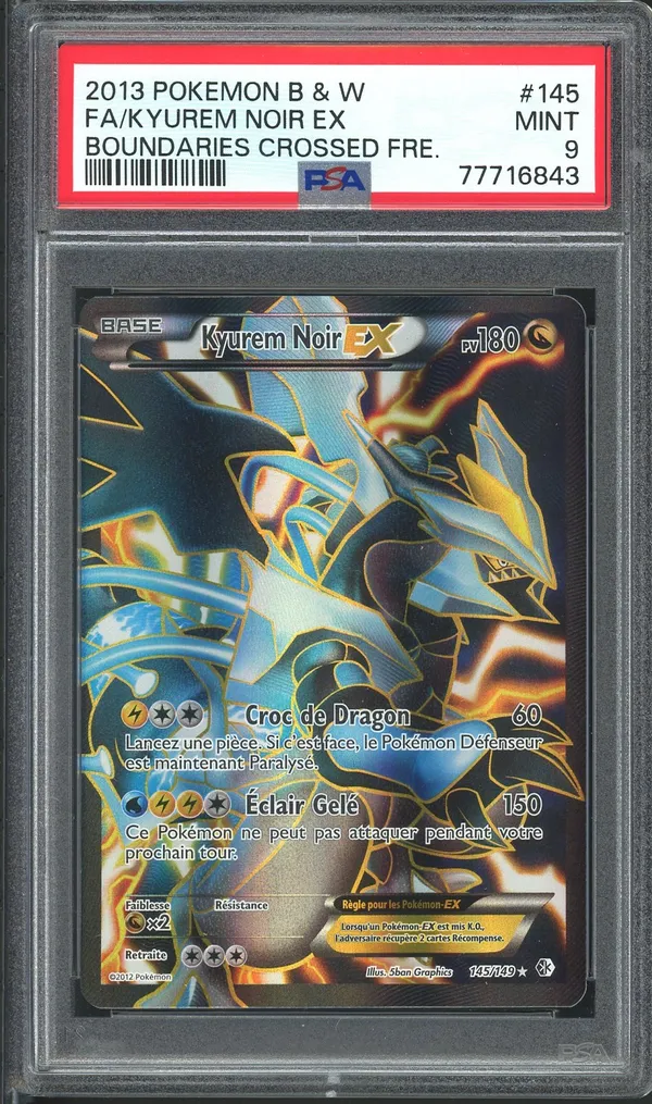 PSA 9 Kyurem Noir Ex