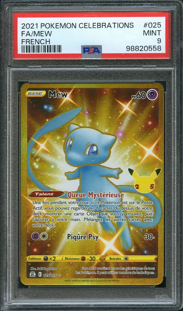 PSA 9 Mew Gold