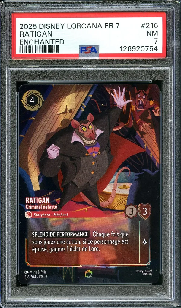 PSA 7 Ratigan Enchanted
