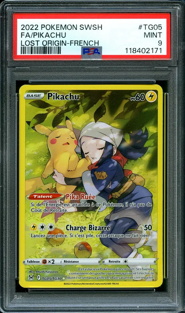 PSA 9 Pikachu