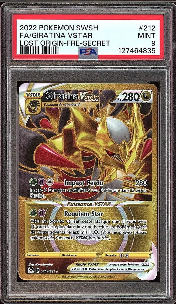 PSA 9 Giratina VStar Gold