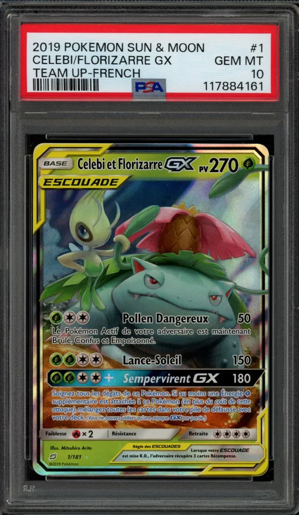 PSA 10 Celebi et Florizarre Gx