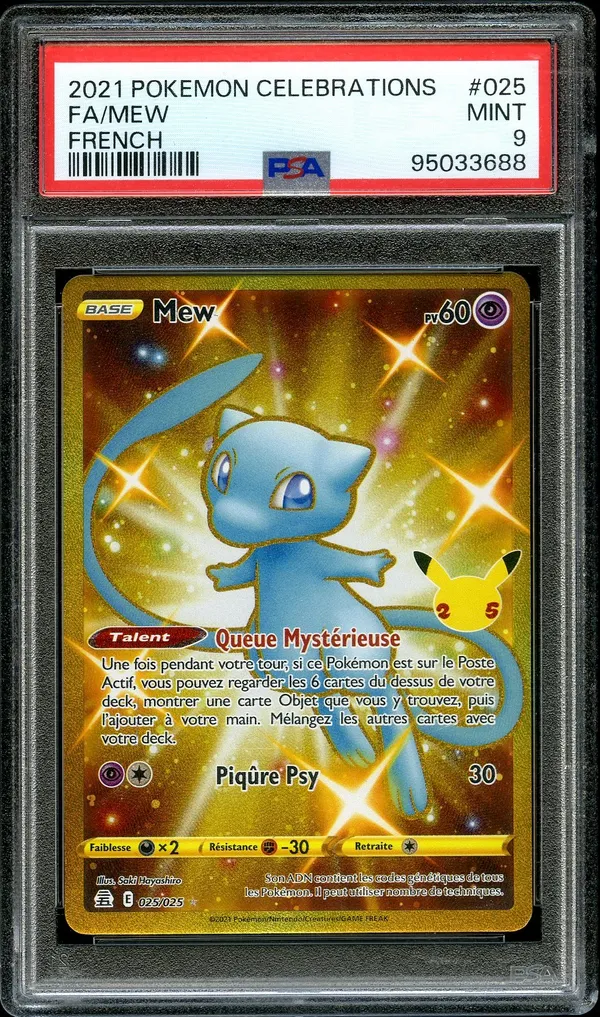 PSA 9 Mew Gold