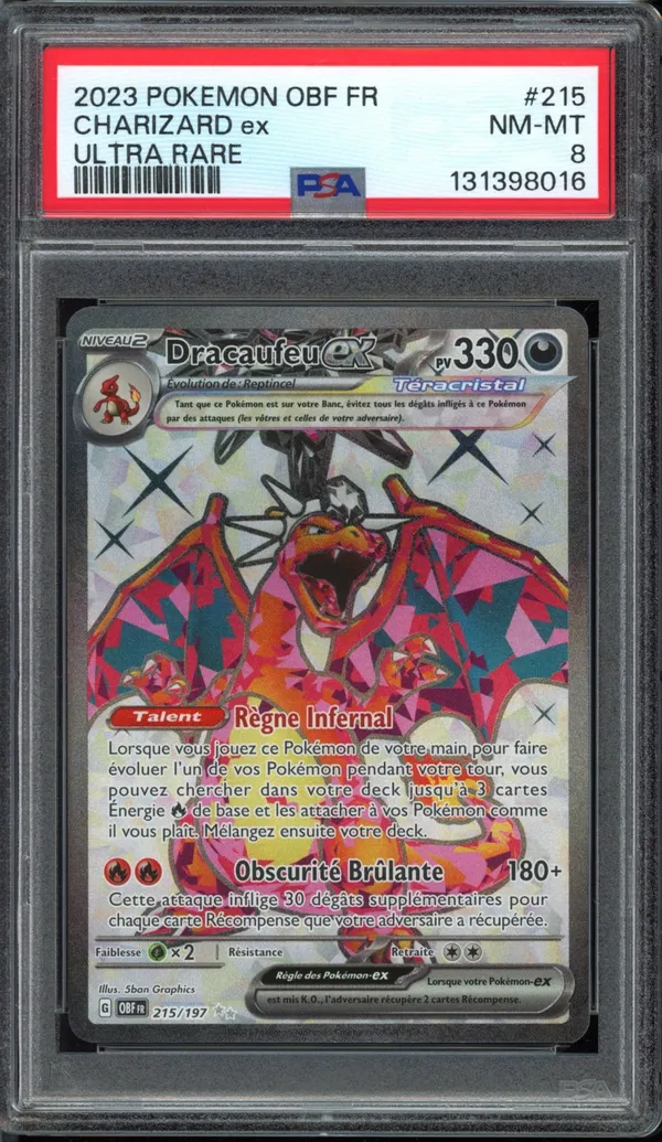 PSA 8 Dracaufeu Ex