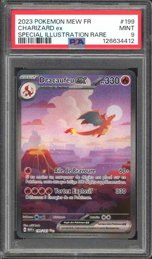 PSA 9 Dracaufeu Ex