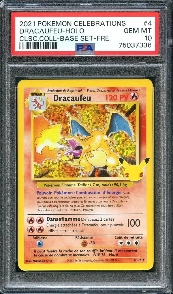 PSA 10 Dracaufeu Holo