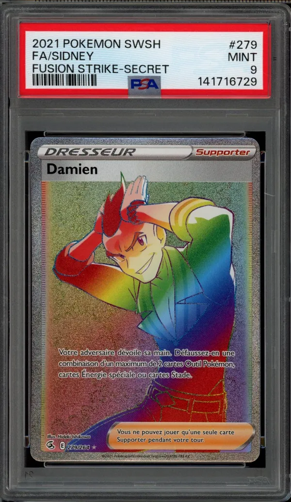 PSA 9 Damien Rainbow