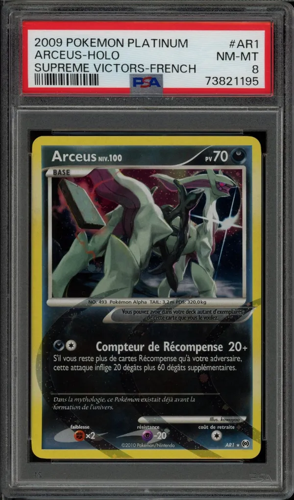 PSA 8 Arceus Holo