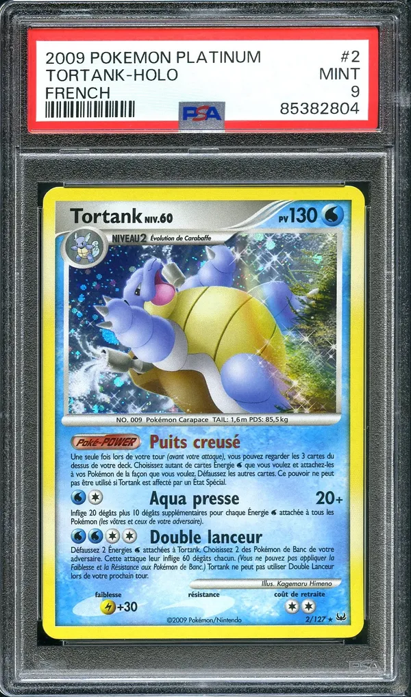 PSA 9 Tortank Holo