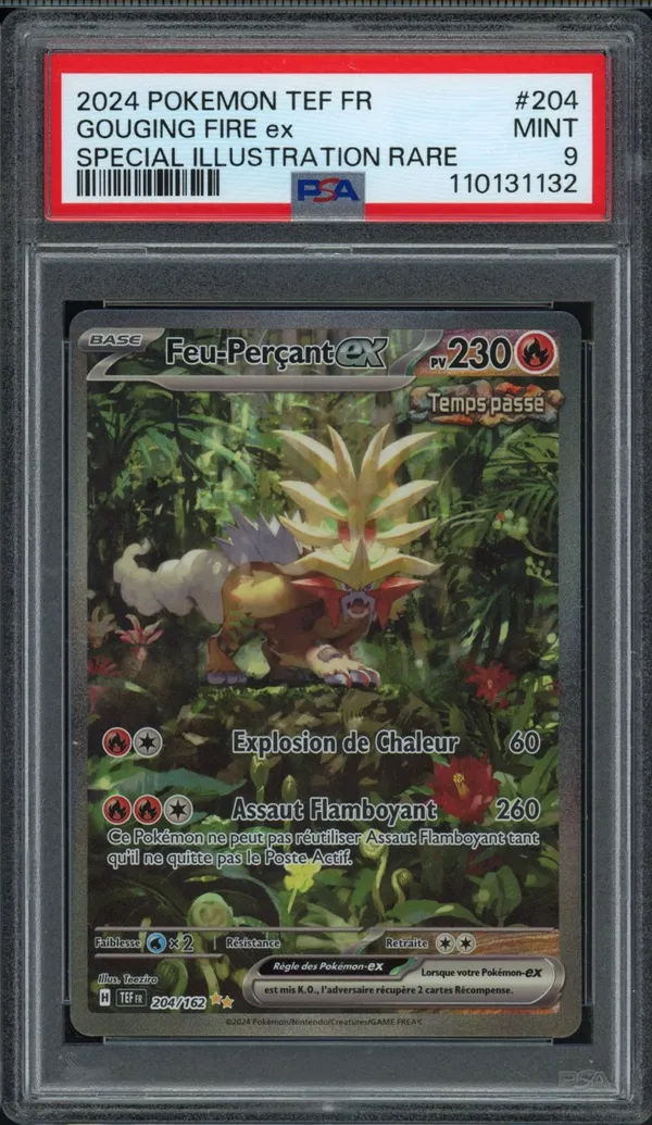 PSA 9 Feu-Perçant Ex