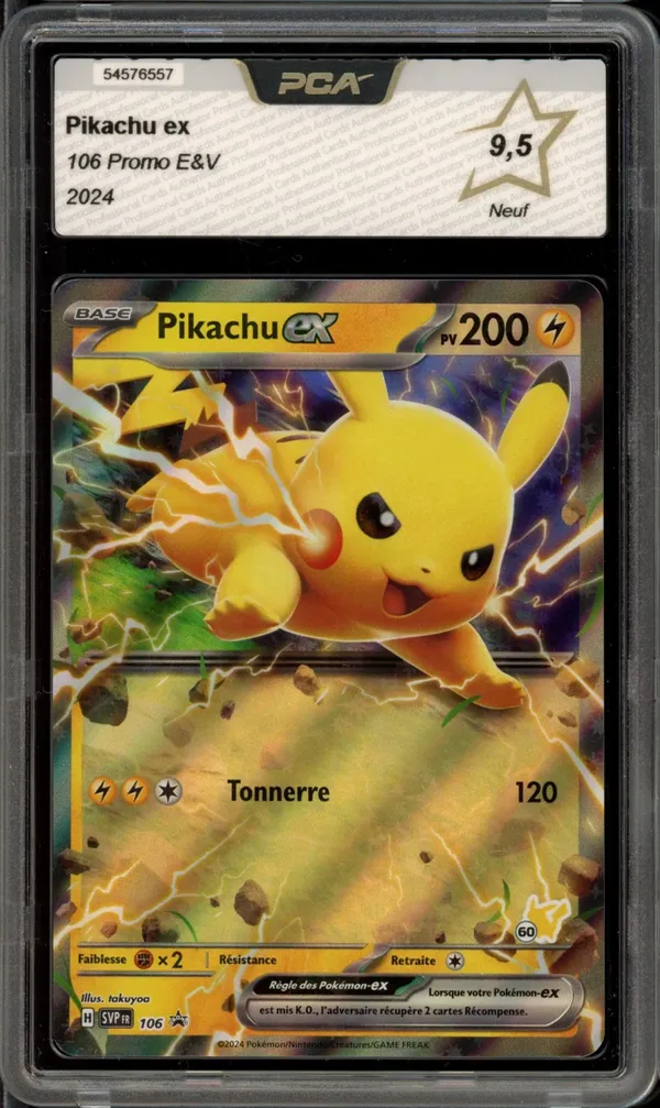 PCA 9.5 Pikachu Ex