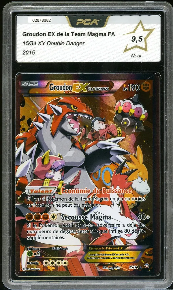 PCA 9.5 Groudon Ex de la Team Magma