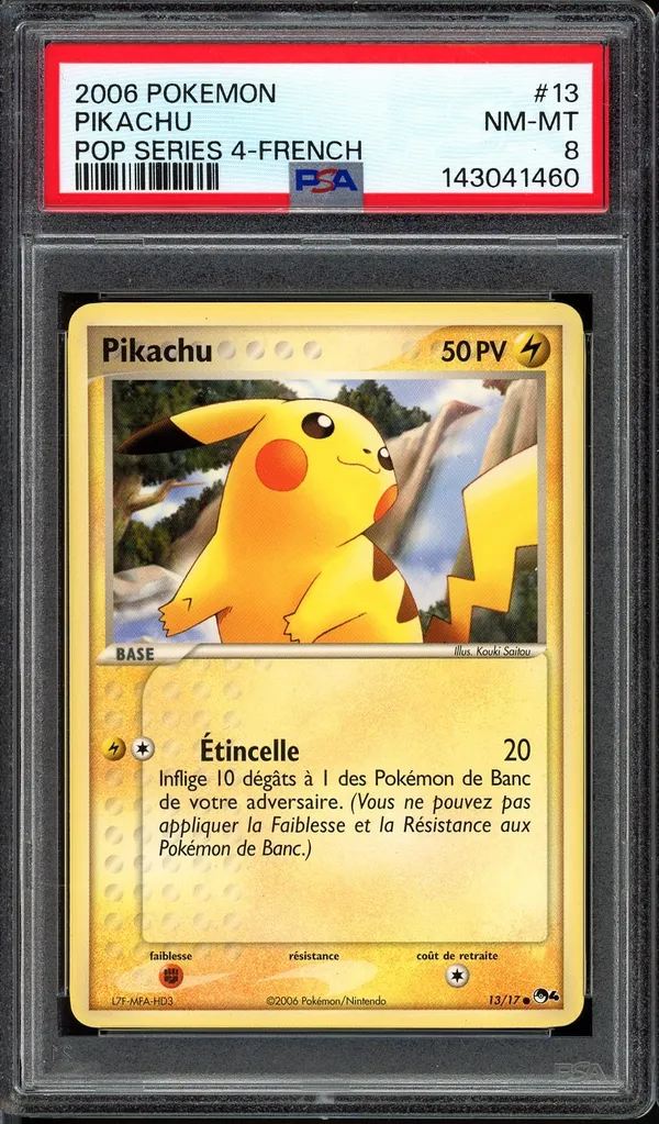 PSA 8 Pikachu