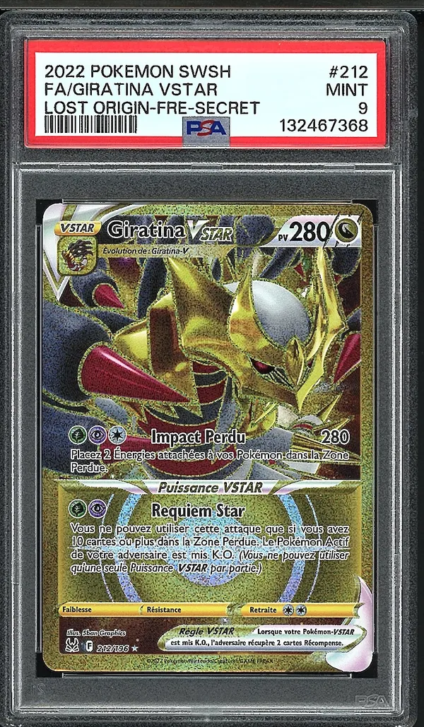 PSA 9 Giratina VStar Gold
