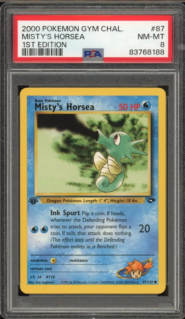 PSA 8 Misty's Horsea