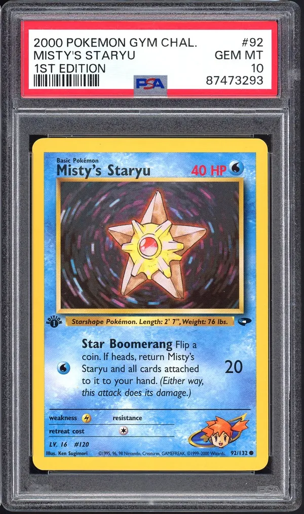 PSA 10 Misty's Staryu