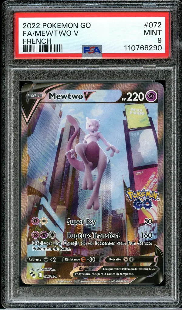 PSA 9 Mewtwo V