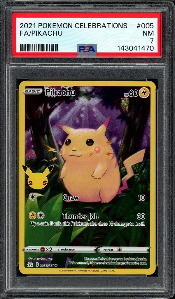 PSA 7 Pikachu