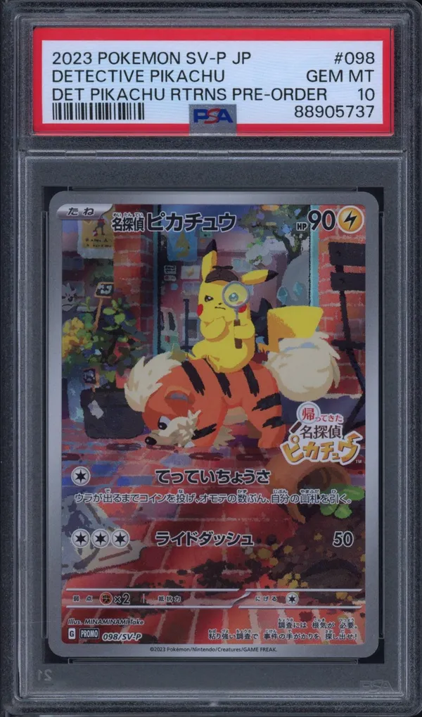 PSA 9 Detective Pikachu - #098/SV-P - SV-P Promos - Scarlet